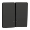 D-Life - enjoliveur pour commande double avec voyant - anthracite - MTN3420-6034 Schneider Electric