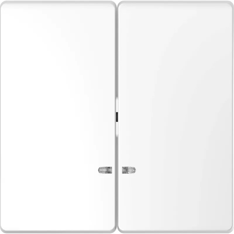 D-Life - enjoliveur pour commande double avec voyant - blanc lotus - MTN3420-6035 Schneider Electric