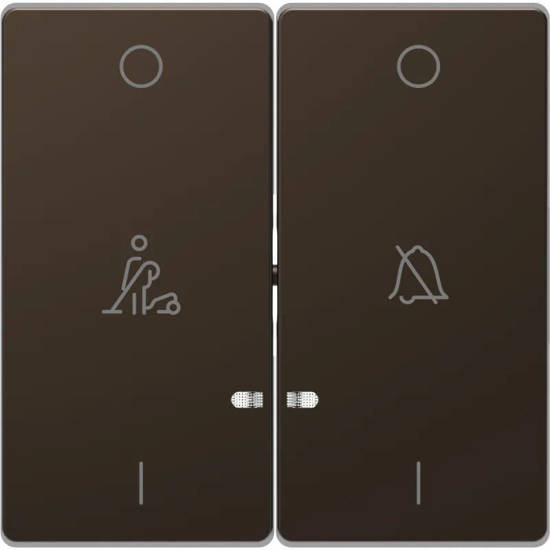 Enjo double mocca voyant+picto - MTN3429-6052 Schneider Electric