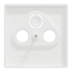 D-Life - enjoliveur pour prise télévision - blanc nordic mat - MTN4123-6037 Schneider Electric