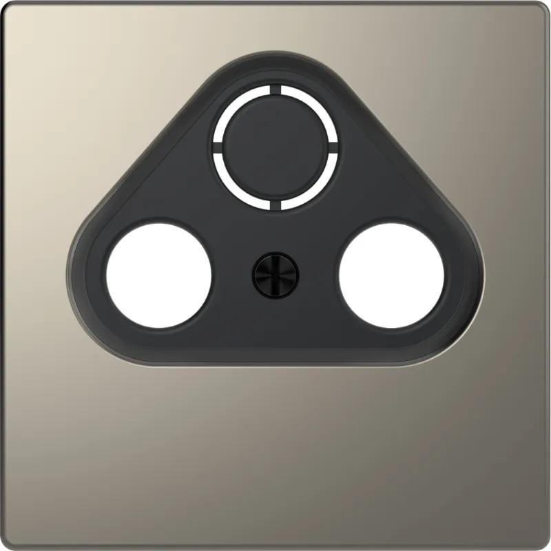 D-Life - enjoliveur pour prise télévision - métal nickel - MTN4123-6050 Schneider Electric