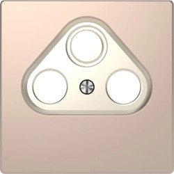 D-Life - enjoliveur pour prise télévision - métal champagne - MTN4123-6051 Schneider Electric