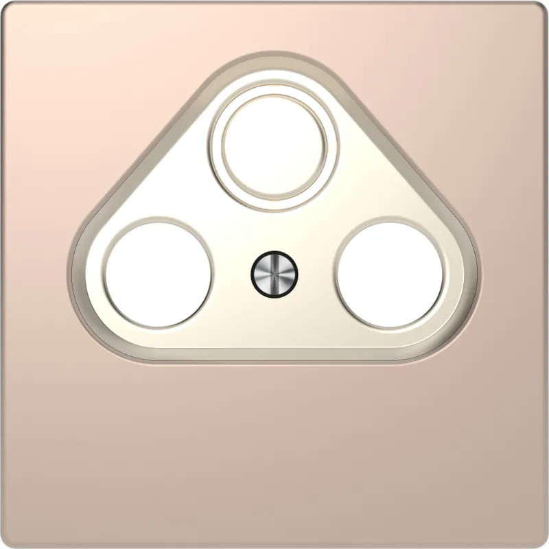 D-Life - enjoliveur pour prise télévision - métal champagne - MTN4123-6051 Schneider Electric