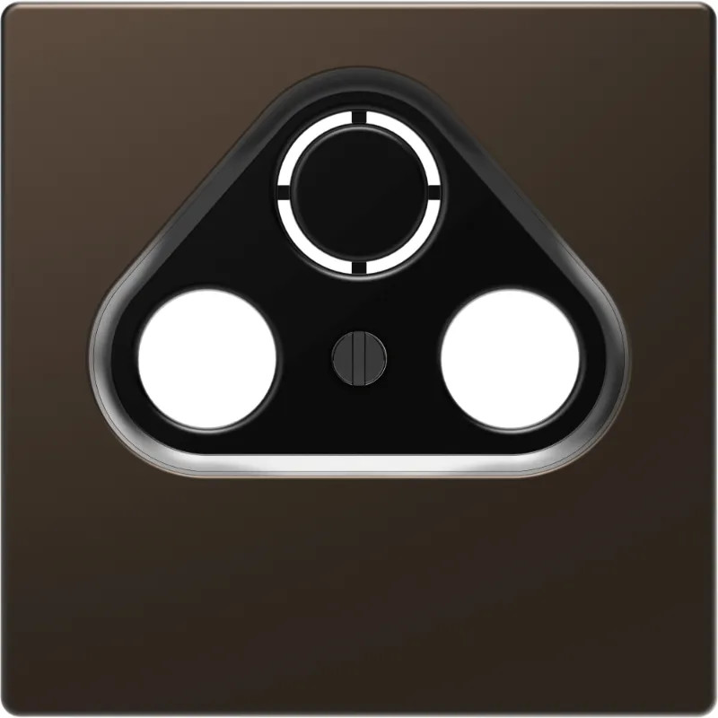 D-Life - enjoliveur pour prise télévision - métal mocca - MTN4123-6052 Schneider Electric