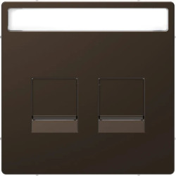 Enjo RJ45 porte-étiq mocca - MTN4564-6052 Schneider Electric
