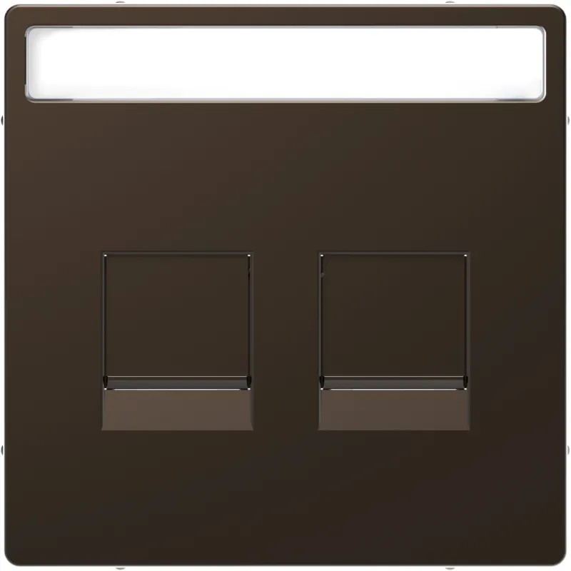 Enjo RJ45 porte-étiq mocca - MTN4564-6052 Schneider Electric