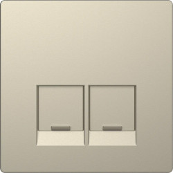 Enjo simple RJ45x2 blanc sable - MTN4572-6033 Schneider Electric