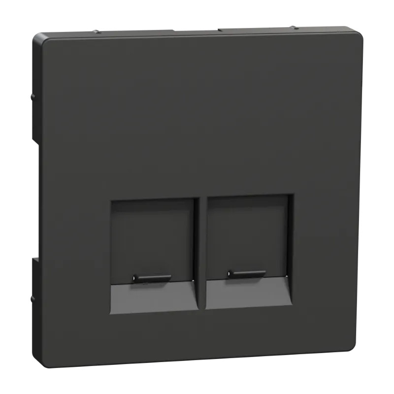 Enjo simple RJ45x2 anthracite - MTN4572-6034 Schneider Electric
