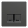 Enjo simple RJ45x2 anthracite - MTN4572-6034 Schneider Electric