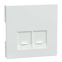 Enjo simple RJ45x2 blanc lotus - MTN4572-6035 Schneider Electric