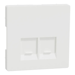 Enjo simple RJ45x2 blanc mat - MTN4572-6037 Schneider Electric