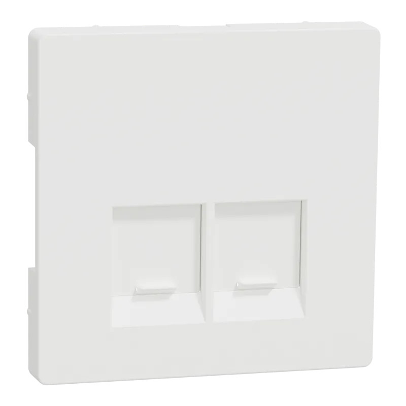 Enjo simple RJ45x2 blanc mat - MTN4572-6037 Schneider Electric