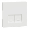 Enjo simple RJ45x2 blanc mat - MTN4572-6037 Schneider Electric