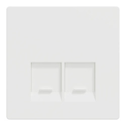 Enjo simple RJ45x2 blanc mat - MTN4572-6037 Schneider Electric