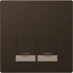 Enjo simple RJ45x2 mocca - MTN4572-6052 Schneider Electric