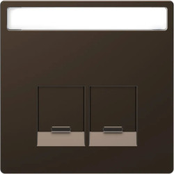 Enjo étiquette RJ45x2 mocca - MTN4574-6052 Schneider Electric