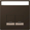 Enjo étiquette RJ45x2 mocca - MTN4574-6052 Schneider Electric