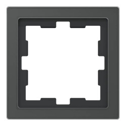 D-Life - cadre de finition - verre - noir - 1 poste - MEG4010-6503 Schneider Electric