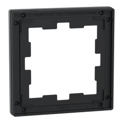 D-Life - cadre de finition - verre - noir - 1 poste - MEG4010-6503 Schneider Electric