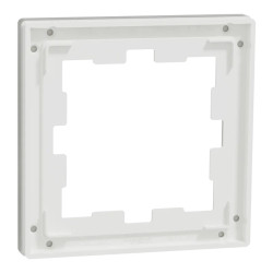D-Life - cadre de finition - verre - blanc - 1 poste - MEG4010-6520 Schneider Electric