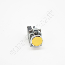 XB4BA51 - BOUTON POUSSOIR JAUNE AFFLEURANT