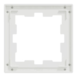 D-Life - cadre de finition - verre - blanc - 1 poste - MEG4010-6520 Schneider Electric