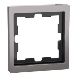 D-Life - cadre de finition - métal - nickel - 1 poste - MEG4010-6550 Schneider Electric