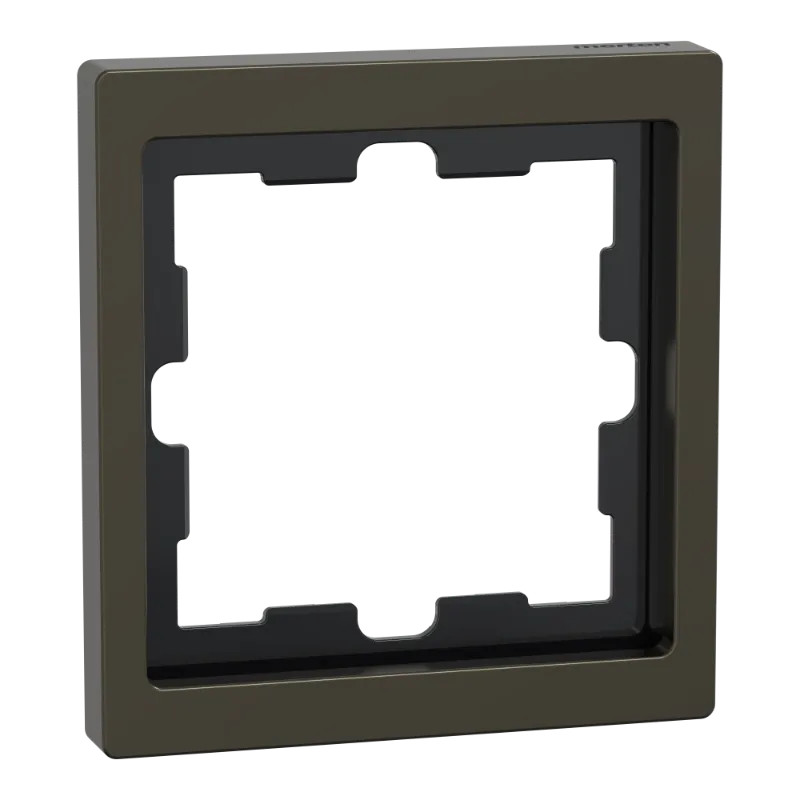 D-Life - cadre de finition - métal - mocca - 1 poste - MEG4010-6552 Schneider Electric