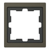 D-Life - cadre de finition - métal - mocca - 1 poste - MEG4010-6552 Schneider Electric