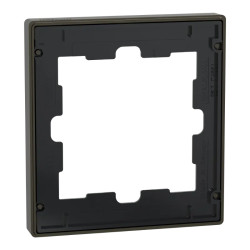 D-Life - cadre de finition - métal - mocca - 1 poste - MEG4010-6552 Schneider Electric