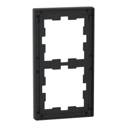 D-Life - cadre de finition - verre - noir - 2 postes - MEG4020-6503 Schneider Electric
