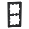 D-Life - cadre de finition - verre - noir - 2 postes - MEG4020-6503 Schneider Electric