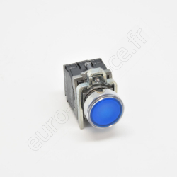 XB4BW36B5 - BOUTON POUSSOIR LUMINEUX BLEU AFFLEURANT