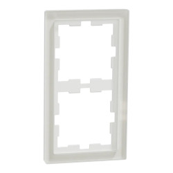 D-Life - cadre de finition - verre - blanc - 2 postes - MEG4020-6520 Schneider Electric