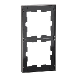 D-Life - cadre de finition - métal - nickel - 2 postes - MEG4020-6550 Schneider Electric