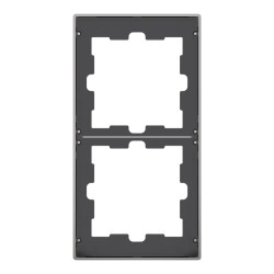 D-Life - cadre de finition - métal - nickel - 2 postes - MEG4020-6550 Schneider Electric