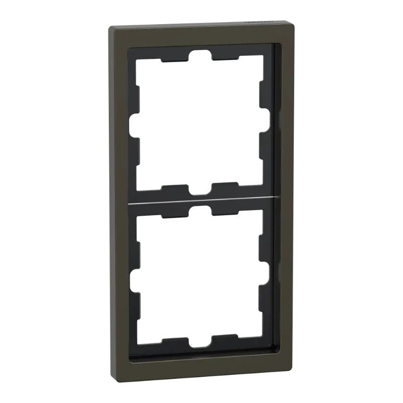 D-Life - cadre de finition - métal - mocca - 2 postes - MEG4020-6552 Schneider Electric