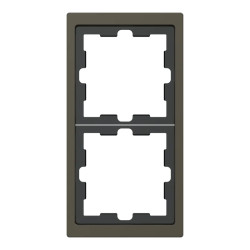 D-Life - cadre de finition - métal - mocca - 2 postes - MEG4020-6552 Schneider Electric