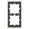 D-Life - cadre de finition - métal - mocca - 2 postes - MEG4020-6552 Schneider Electric