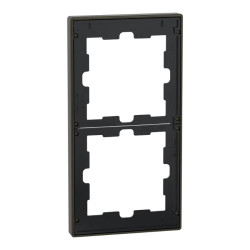 D-Life - cadre de finition - métal - mocca - 2 postes - MEG4020-6552 Schneider Electric