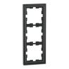 D-Life - cadre de finition - verre - noir - 3 postes - MEG4030-6503 Schneider Electric