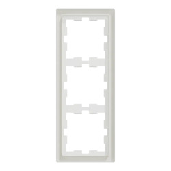 D-Life - cadre de finition - verre - blanc - 3 postes - MEG4030-6520 Schneider Electric
