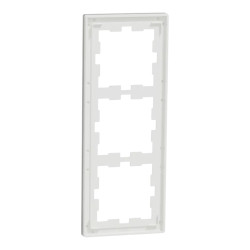 D-Life - cadre de finition - verre - blanc - 3 postes - MEG4030-6520 Schneider Electric