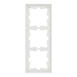 D-Life - cadre de finition - verre - blanc - 3 postes - MEG4030-6520 Schneider Electric