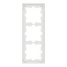 D-Life - cadre de finition - verre - blanc - 3 postes - MEG4030-6520 Schneider Electric