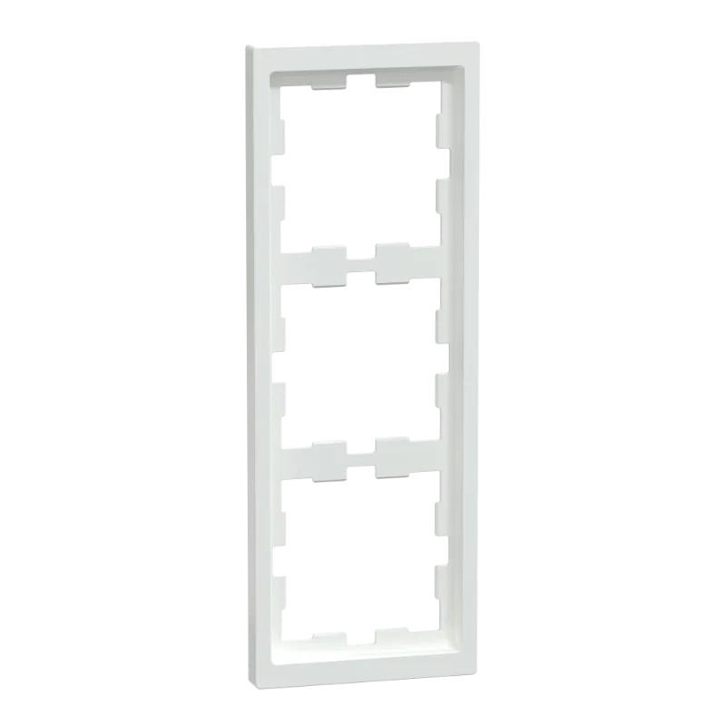 D-Life - cadre de finition - blanc lotus - 3 postes - MEG4030-6535 Schneider Electric