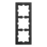 D-Life - cadre de finition - pierre - ardoise - 3 postes - MEG4030-6547 Schneider Electric