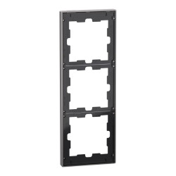 D-Life - cadre de finition - métal - nickel - 3 postes - MEG4030-6550 Schneider Electric