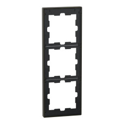 D-Life - cadre de finition - métal - mocca - 3 postes - MEG4030-6552 Schneider Electric
