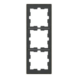 D-Life - cadre de finition - métal - mocca - 3 postes - MEG4030-6552 Schneider Electric